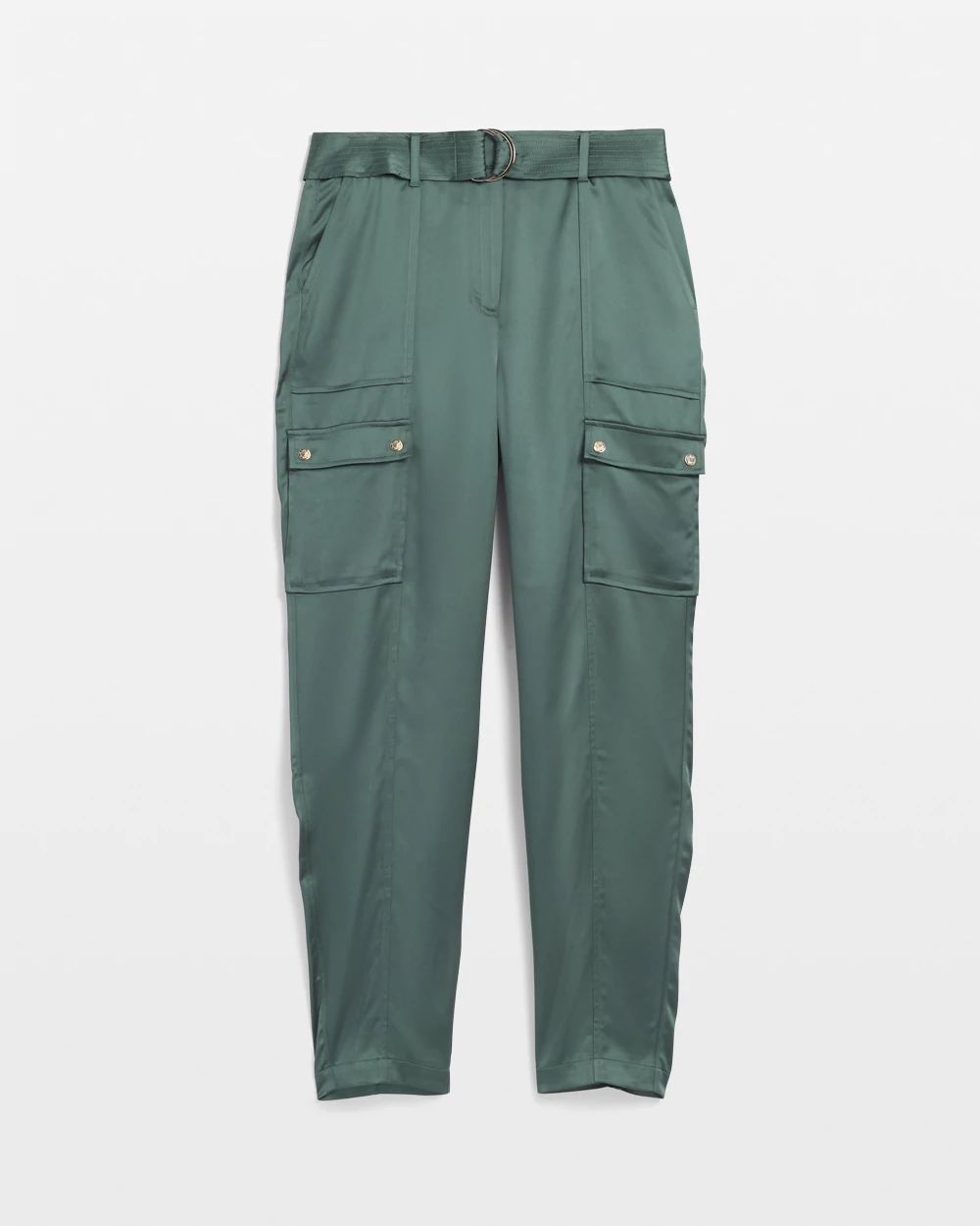 Time and Tru Women's Mid Rise Straight Utility Pants, 27